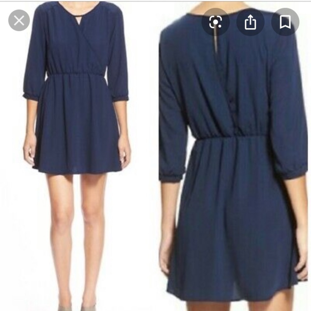 Lush Navy Dress